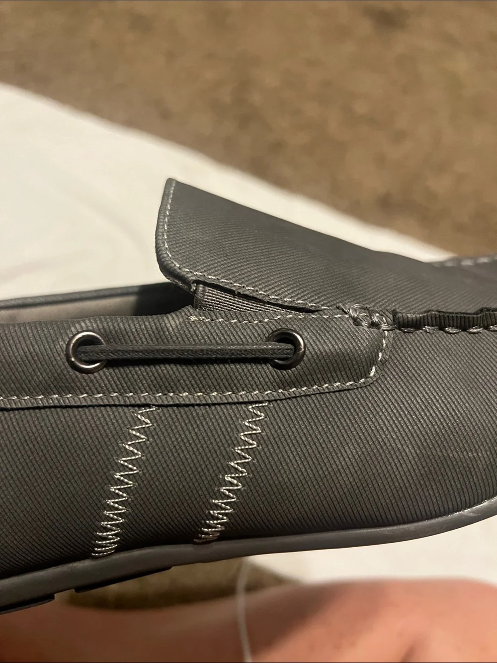 GBX brownish gray moccasin EUC